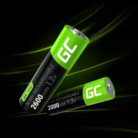 GREEN CELL GR05 RECHARGEABLE NI-MH BATTERIES 2X AA HR6 2600MAH Pojemność akumulatora2600 mAh