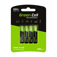 Green Cell GR04 4x AAA HR03 800mAh | Akumulatory | Ni-MH Napięcie wyjściowe1.2V