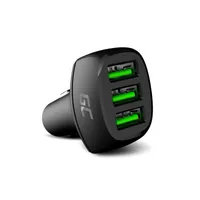 GREEN CELL CADGC01 POWERRIDE 54W 3X USB 18W CAR CHARGER WITH ULTRA CHARGE FAST CHARGING TECHNOLOGY 0