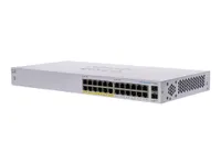 Cisco CBS110-24PP | Switch | 24x RJ45 1000Mb/s, 12x PoE, Desktop, Rack, Neovladatelný, 100W Ilość portów LAN24x [10/100/1000M (RJ45)]
