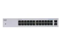 Cisco CBS110-24T | Switch | 24x RJ45 1000Mb/s, Desktop, Rack, Neovladatelný Standard sieci LANGigabit Ethernet 10/100/1000 Mb/s