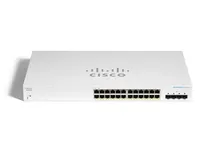Cisco CBS220-24P-4G | Switch | 24x RJ45 1000Mb/s PoE, 4x SFP, Desktop, Rack, 195W Ilość portów LAN4x [1G (SFP)]

