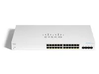 Cisco CBS220-24FP-4X | Switch | 24x RJ45 1000Mb/s PoE, 4x SFP+, Desktop, Rack, 382W Ilość portów LAN4x [10G (SFP+)]
