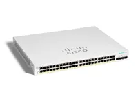 Cisco CBS220-48FP-4X | Switch | 48x RJ45 1000Mb/s PoE, 4x SFP+, Desktop, Rack, 720W Ilość portów LAN4x [10G (SFP+)]
