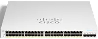 Cisco CBS220-48P-4X | Switch | 48x RJ45 1000Mb/s PoE, 4x SFP+, Desktop, Rack, 382W Ilość portów LAN48x [10/100/1000M (RJ45)]

