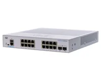 Cisco CBS250-16T-2G | Switch | 16x RJ45 1000Mb/s, 2x SFP, Desktop, Rack Ilość portów LAN2x [1G (SFP)]
