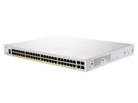 Cisco CBS250-48P-4G | Switch | 48x RJ45 1000Mb/s PoE, 4x SFP, Rack, 370W Ilość portów LAN4x [1G (SFP)]
