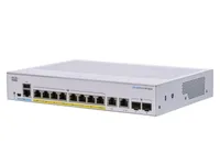 Cisco CBS250-8FP-E-2G | Switch | 8x RJ45 1000Mb/s PoE, 2x RJ45/SFP Combo, 120W Ilość portów LAN8x [10/100/1000M (RJ45)]
