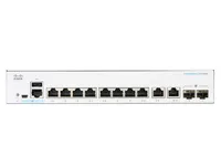 Cisco CBS250-8T-E-2G | Switch | 8x RJ45 1000Mb/s PoE, 2x RJ45/SFP Combo Ilość portów LAN2x [1G Combo (RJ45/SFP)]
