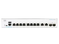 Cisco CBS250-8T-E-2G | Switch | 8x RJ45 1000Mb/s PoE, 2x RJ45/SFP Combo Ilość portów LAN2x [1G Combo (RJ45/SFP)]

