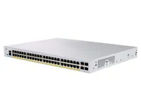 Cisco CBS350-48P-4X | Switch | 48x RJ45 1000Mb/s PoE, 4x SFP+, Rack, 370W