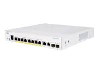 Cisco CBS350-8FP-2G | Switch | 8x RJ45 1000Mb/s PoE, 2x RJ45/SFP Combo, 120W Ilość portów LAN8x [10/100/1000M (RJ45)]

