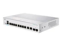 Cisco CBS350-8P-2G | Switch | 8x RJ45 1000Mb/s PoE, 2x RJ45/SFP Combo, 67W Ilość portów LAN8x [10/100/1000M (RJ45)]
