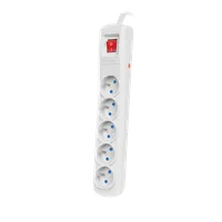 Armac R5 | Napájecí lišta | přepěťová, 5 slotů, kabel 1,5 m, šedá Długość1.5m