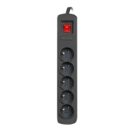 Armac R5 | Power strip | anti-surge system, 5 sockets, 3m cable, black KolorCzarny