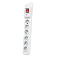 ARMAC MULTI M6 PROTECTING POWER STRIP 6X SOCKETS, 3M CABLE, GRAY Długość3m