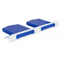MANTAR FIBER OPTIC PATCHPANEL PS 19'' 1U SIMPLEX 24J MODULAR (2x 12)