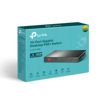 TP-Link TL-SG1210MP | Switch | 9x RJ45 1000Mb/s, 8x PoE+, 1x RJ45/SFP Combo Ilość portów PoE8x [802.3af/at (1G)]
