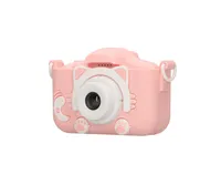 Extralink Kids Camera H27 Dual Růžový | Digitální fotoaparát | 1080P 30fps, displej 2.0" Baterie w zestawieTak