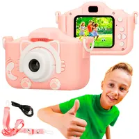 Extralink Kids Camera H27 Single Różowy | Aparat cyfrowy | 1080P 30fps, wyświetlacz 2.0"