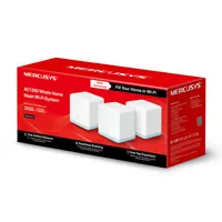 Mercusys Halo S12 (3er-Pack) | Mesh Wi-Fi System | AC1200 Dual Band, 2x RJ45 100Mb/s 2