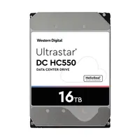 WD Ultrastar DC HC550 SE P3 16 TB SAS | Festplatte | für Rechenzentren, 7200 rpm, 512 MB Cache Cykle start/stop600000