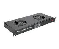Extralink | Ventilátorový panel | 19", 2 ventilátory, s termostatem ModelPanel wentylatora