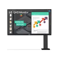LG 27" Ergo 27QN880-B | Monitor | IPS, QHD, 2x HDMI, 1x DP, Hub USB AMD FreeSyncTak