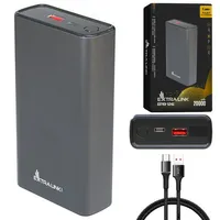 Extralink EPB-126 20000mAh Prata | Powerbank | Power bank, 45W PD, USB-C