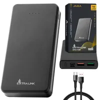 Extralink EPB-078B 10000mAh Black | Powerbank | Power bank, USB-C