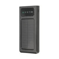 Extralink EPB-091 10000mAh Czarny | Powerbank | Solar Power bank, USB-C