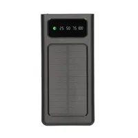 Extralink EPB-091 10000mAh Schwarz | Powerbank | Solar Power bank, USB-C Diody LEDStatus