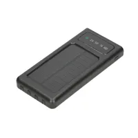 Extralink EPB-091 10000mAh Schwarz | Powerbank | Solar Power bank, USB-C Kolor produktuCzarny