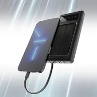 Extralink EPB-091 10000mAh Schwarz | Powerbank | Solar Power bank, USB-C Mini-złącze USBTak