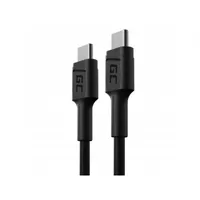 Green Cell KABGC31 | USB Cable | USB Type C - USB Type C 30cm, fast charging Power Delivery (60W), Ultra Charge, QC 3.0