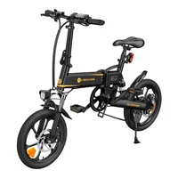 Ado E-bike A16XE Black | Electric bicycle | foldable, 250W, 25km / h, 36V 7.5Ah, range up to 70km KolorCzarny