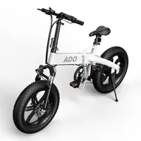 Ado E-bike A20F+ Blanco | Bicicleta eléctrica | plegable, 250W, 25km/h, 36V 10.4Ah, alcance hasta 80km 1