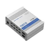 Teltonika TSW210 | Switch | 8x RJ45 1000Mb/s, 2x SFP Ilość portów LAN8x [10/100/1000M (RJ45)]
