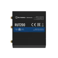 Teltonika RUT200 | Industrial LTE Router | 4G/LTE Cat.4, 2x LAN 100Mb/s WiFi 2,4GHz, RMS 1