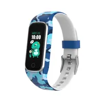 Denver BFK-312BU Blau | Smartband für Kinder | Herzfrequenzsensor und Farbdisplay