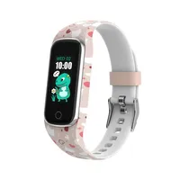 Denver BFK-312P Rosa | Smartband für Kinder | Herzfrequenzsensor und Farbdisplay