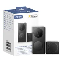 Aqara Smart Video Doorbell G4 Черный | Видеодомофон | Дверной звонок, камера видеонаблюдения, Apple Homekit, 6 батареек AA LR6, камера 1080p, Wi-Fi