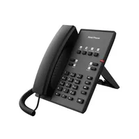 Fanvil H1 Preto | Telefone VoIP Hotel | HD Voice, PoE de 100 Mbps, Desktop