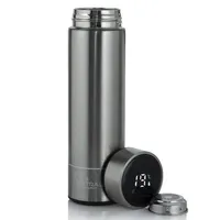 Extralink Smart Travel Mug Silber | Thermobecher | mit LED-Anzeige