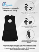 Extralink Beard Shaving Cape | Mantella per rasatura e taglio barba | Nero
