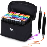 Extralink | Alkoholmarker-Set | 80 Farben, Doppelspitzen