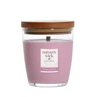 WoodWick Nature's Wick Woodland Rose Průměr | Vonná svíčka | 1 dřevěný knot, 284g