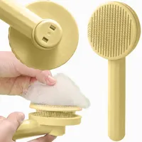 EXTRALINK PETS SZCZOTKA SAMOCZYSZCZĄCA DO SIERŚCI DLA PSA KOTA ERGONOMICZNA GRZEBIEŃ PET-819