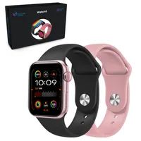 EXTRALINK LIFESTYLE SMARTWATCH WATCH9 PINK CASE + BLACK/PINK BAND