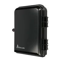 Extralink Eliza | Caja de fibra óptica | 16 core, negro Mast mountableTak